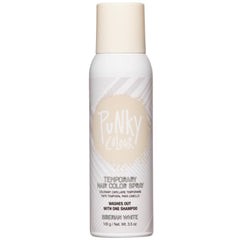 Punky Siberian White hair color spray bottle for quick, non-damaging color.