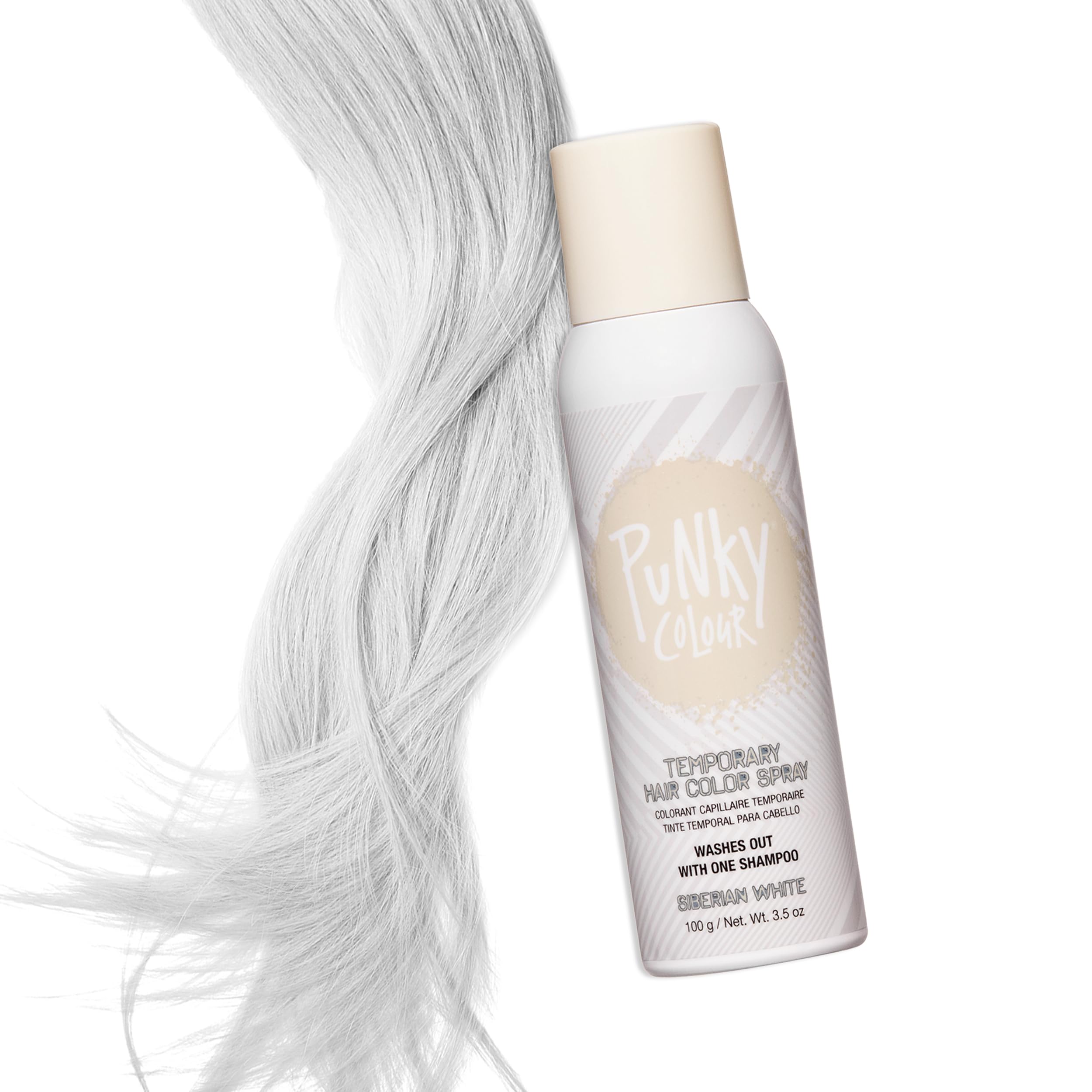 Punky Siberian White streak-creation shows vibrant accents in minutes.