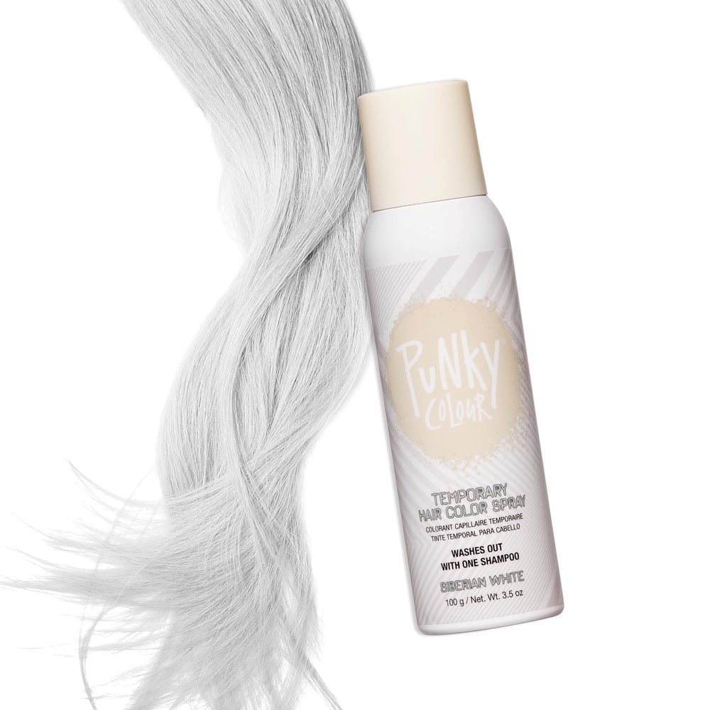 Punky Siberian White streak-creation shows vibrant accents in minutes.