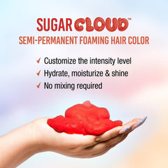 Punky Sugar Cloud Licorice color swatches illustrate bold red possibilities.
