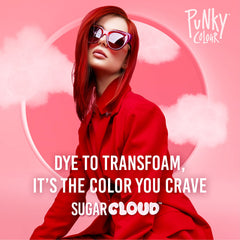 Punky Sugar Cloud Licorice foam application demonstrates easy DIY color.