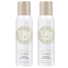 Punky temporary hair highlight spray bottle in platinum, quick-drying color for instant glam.