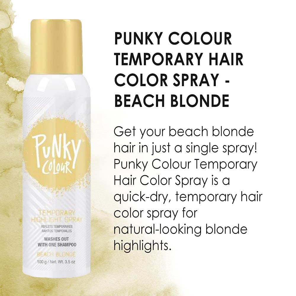 Punky two-pack color spray laid out for travel-ready hair color kit.