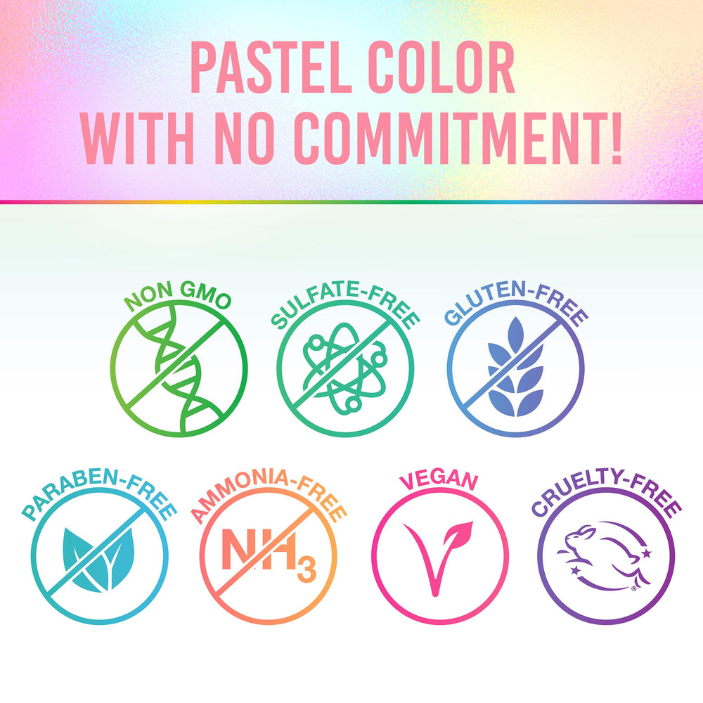 Punky Wash-Out Formula washes away easily with one shampoo.