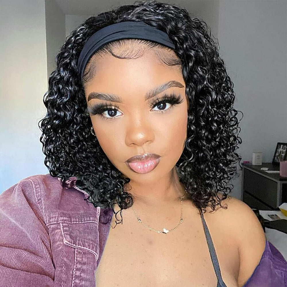 Punmasa headband wig with four combs ensures secure attachment.