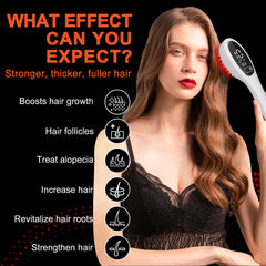 PUPCA Laser Therapy Hair Growth Comb teeth close-up for precise scalp contact.