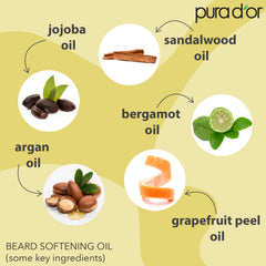 PURA D'OR beard oil blends argan and jojoba for nourishing skin