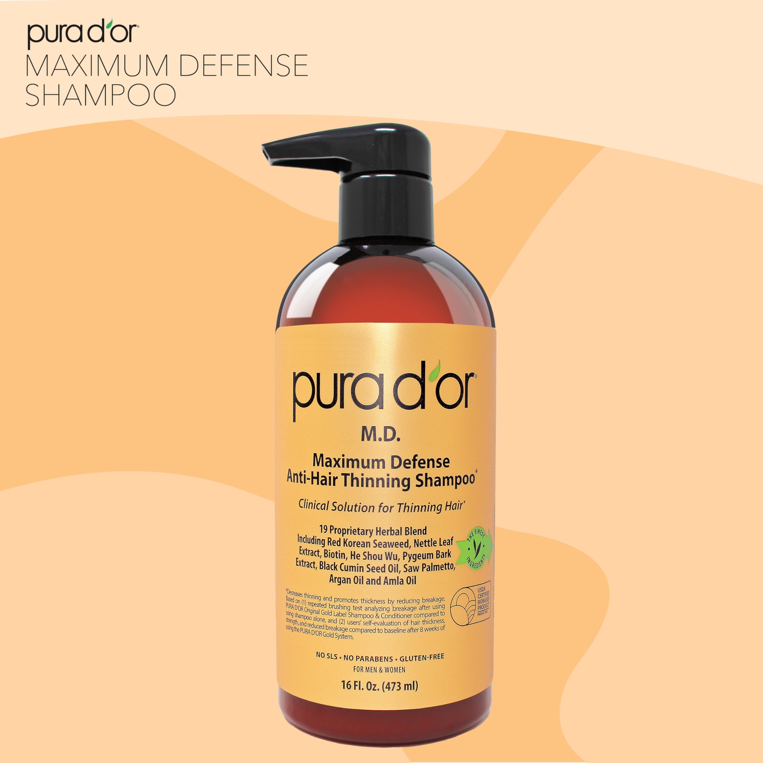 PURA D'OR cruelty free logo indicating ethical formulation