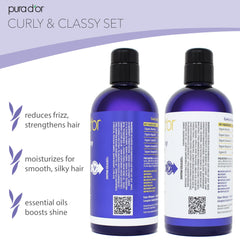 PURA DOR Curly and Classy Conditioner helps reduce frizz for smoother hair