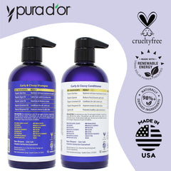 PURA DOR Curly and Classy Conditioner delivers silky, soft hair texture