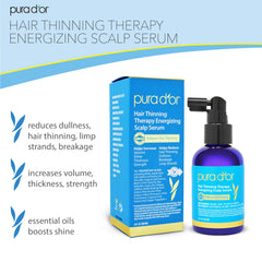 PURA D'OR serum applied to scalp to energize roots.