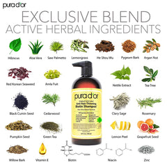 PURA D'OR Original Gold Label Conditioner bottle for smoother, hydrated strands.