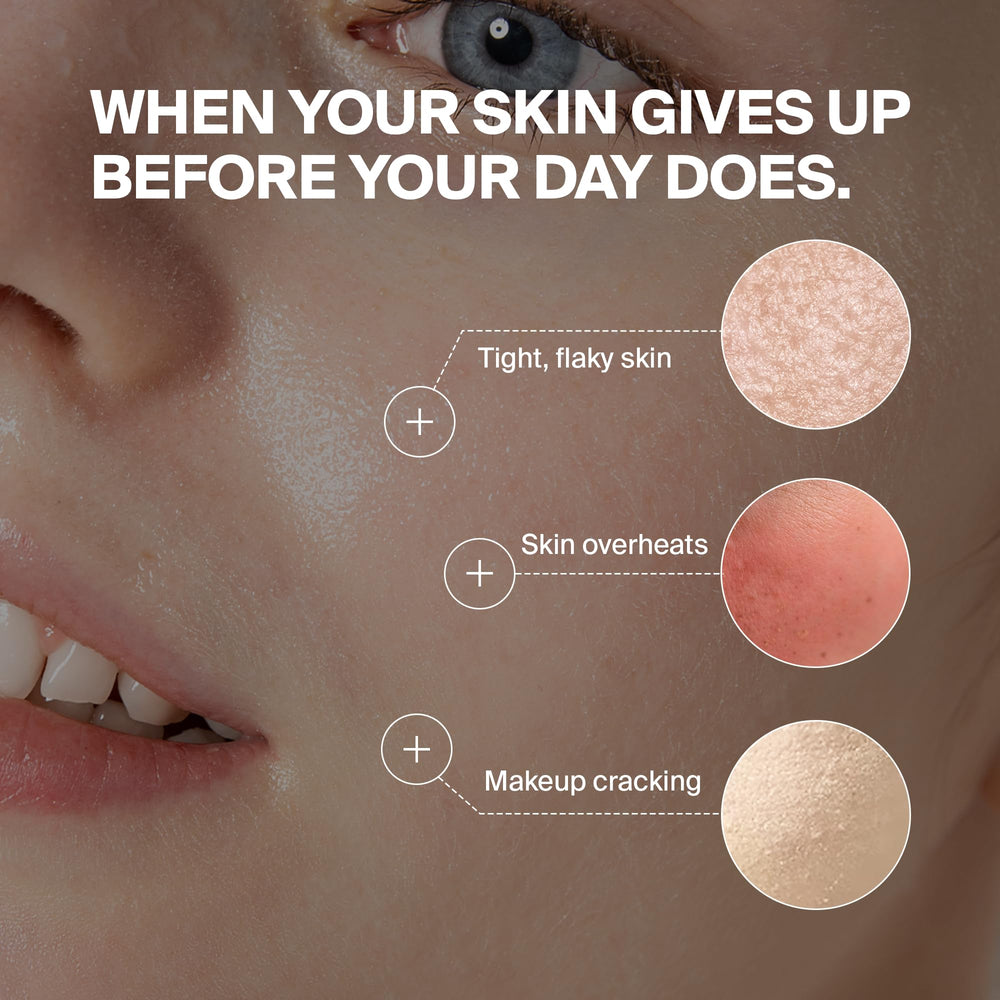 PURCELL 24/7 Colostrum Mist on skin reveals a radiant glass-skin glow.