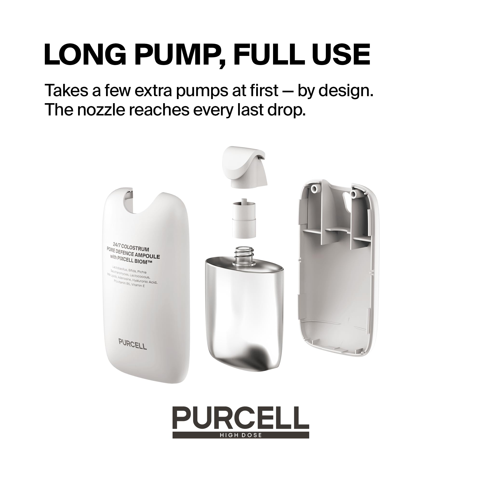 PURCELL 24/7 Mist with hyaluronic acid supports plump, hydrated skin.