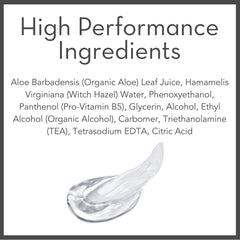 Pure Body Naturals aloe hydration emphasis image suggests moisturizing scalp during daily use