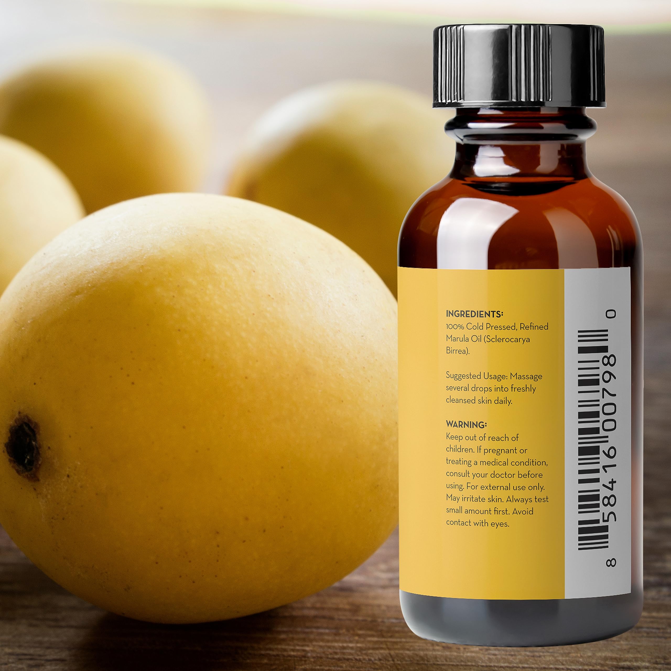 Pure Body Naturals Marula Oil origin from South Africa on packaging