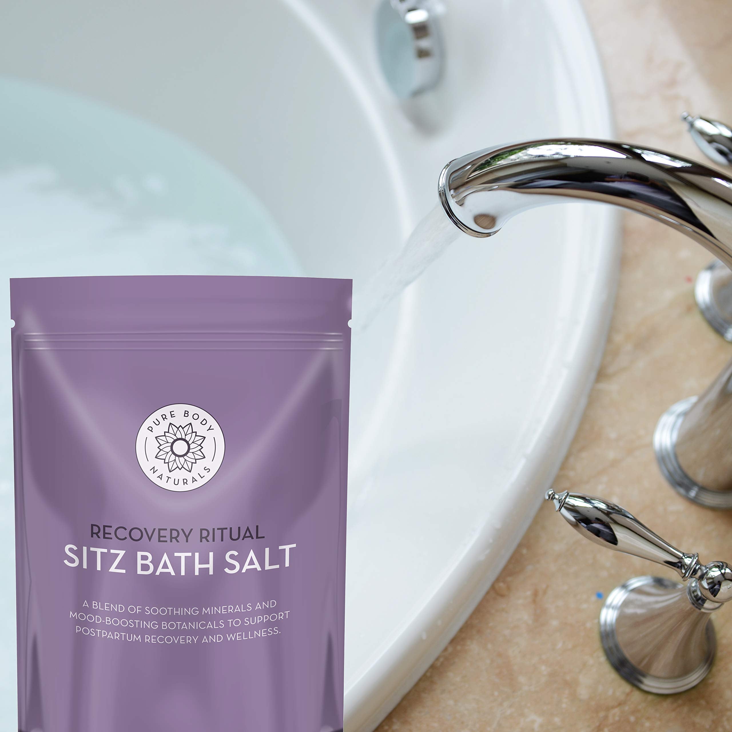 Pure Body Naturals botanicals and essential oils create a calming aroma.