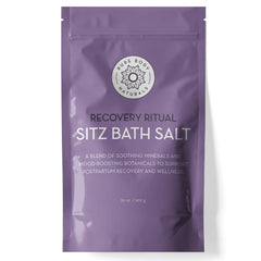 Pure Body Naturals Sitz Bath Salt packaging ready for postpartum care.