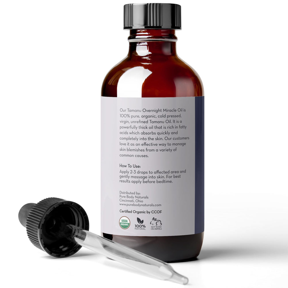 Pure Body Naturals Tamanu Oil scar use targeted for gentle improvement of marks.