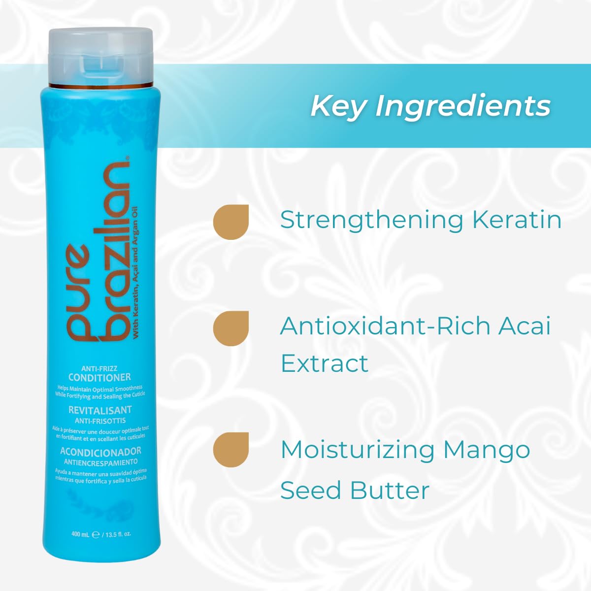 Pure Brazilian bamboo nutrients infusion strengthens hair with natural support