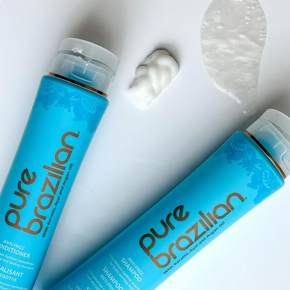 Pure Brazilian Daily-Use Soft Shampoo bottle communicates gentle cleansing for regular routines.
