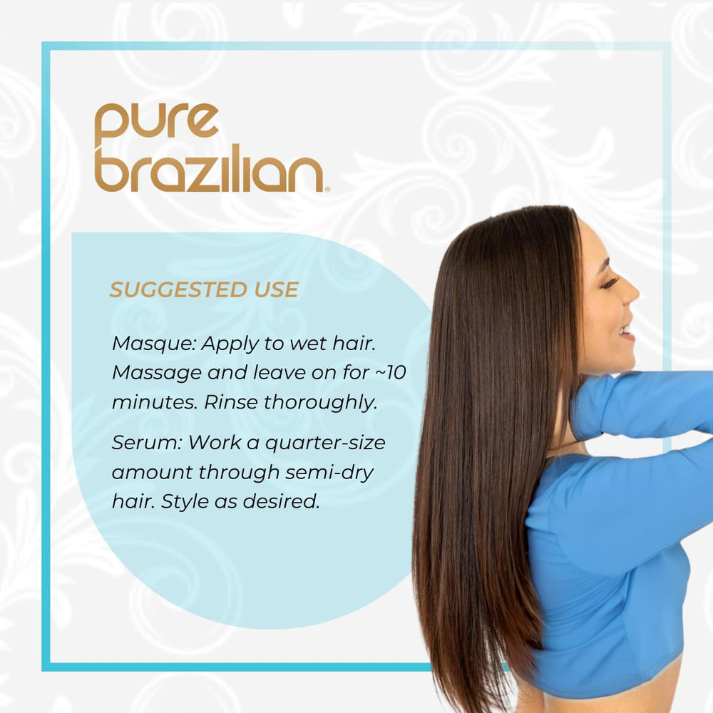 Pure Brazilian travel kit contents close-up; compact four-piece set for trips