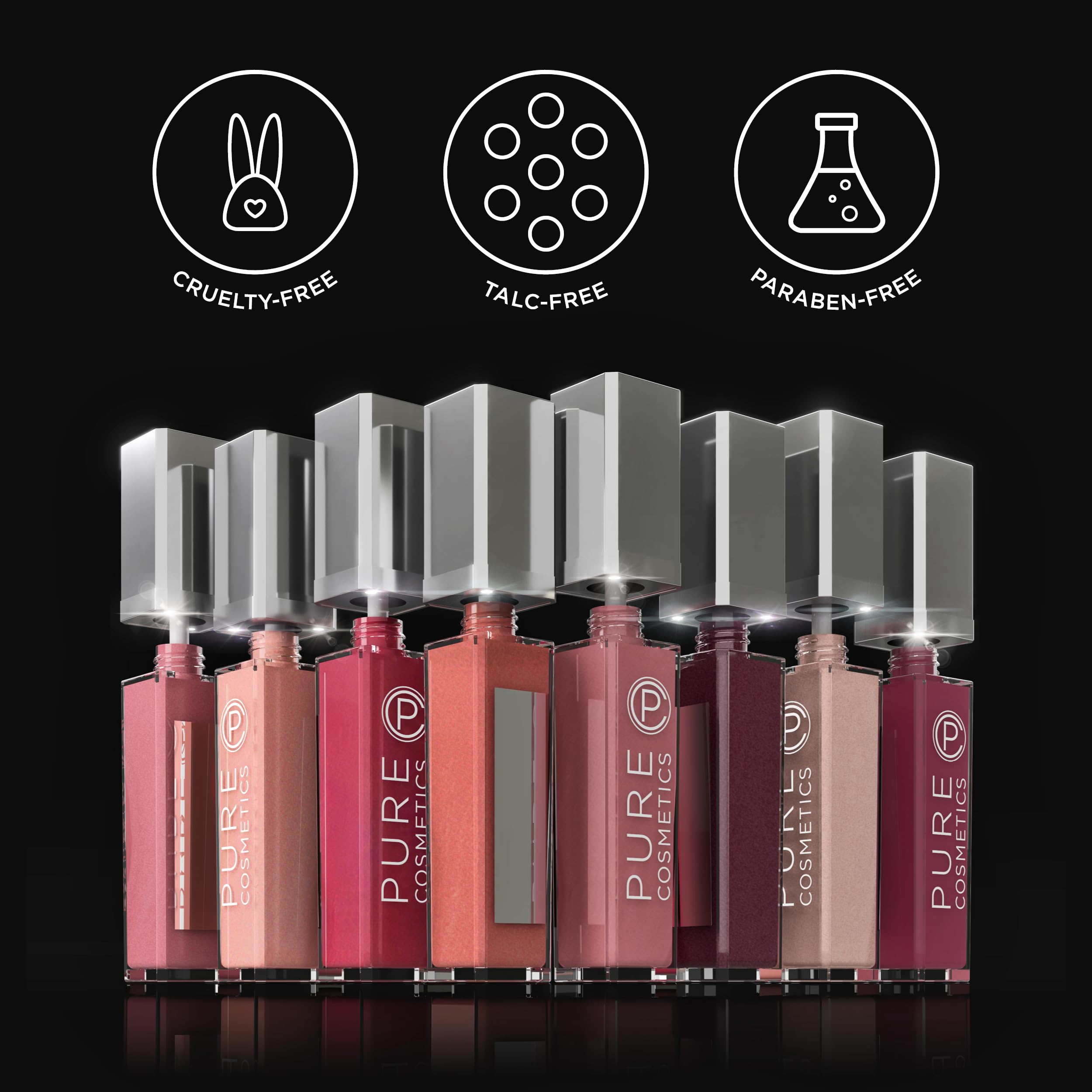 Pure Cosmetics 20-shade gloss collection offers versatile looks.