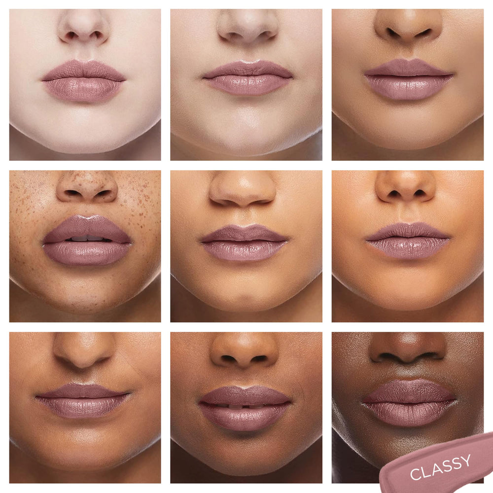 Pure Cosmetics lip gloss with natural ingredients for nourishment.