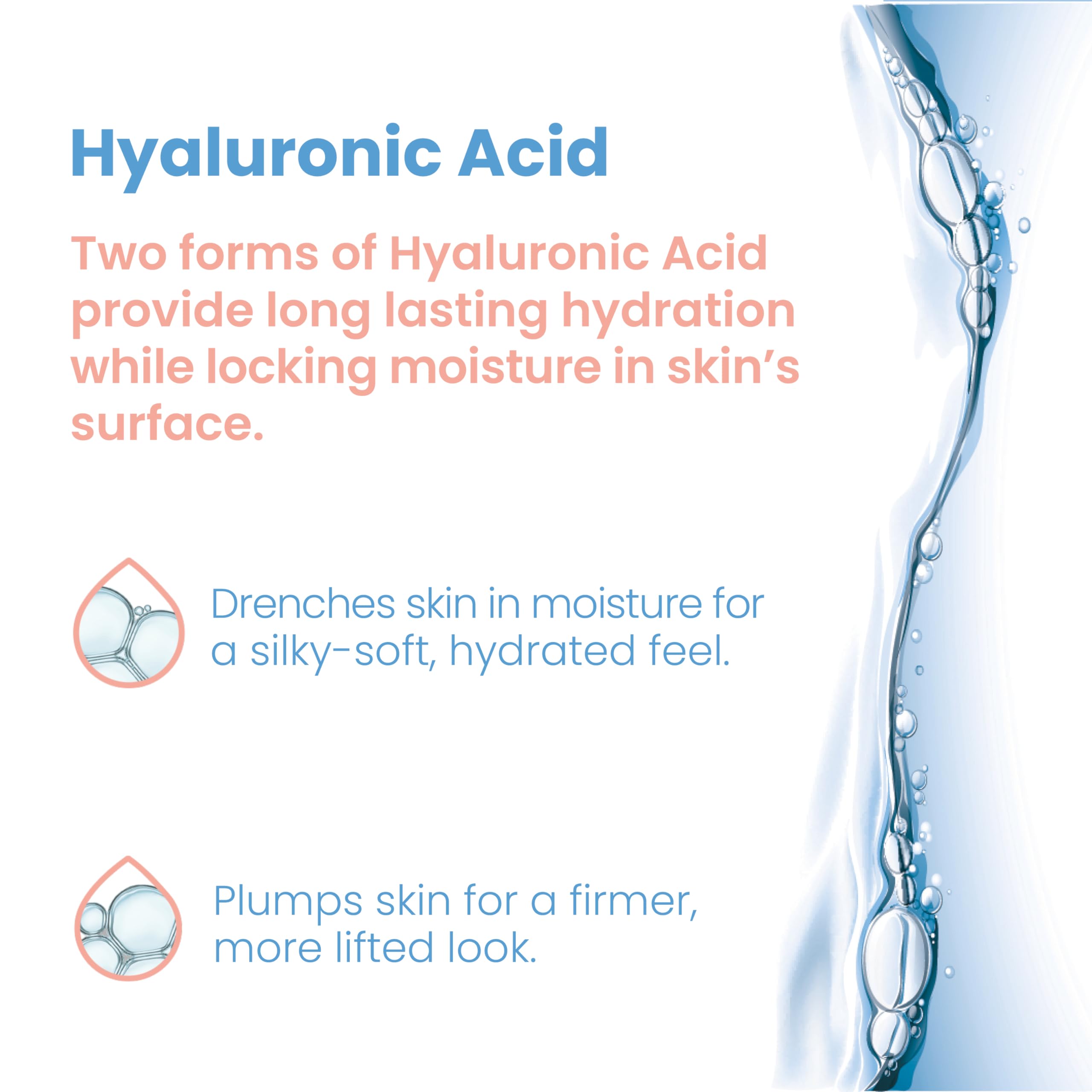 Pure Daily Care serum texture close-up shows silky, fast-absorbing hydration