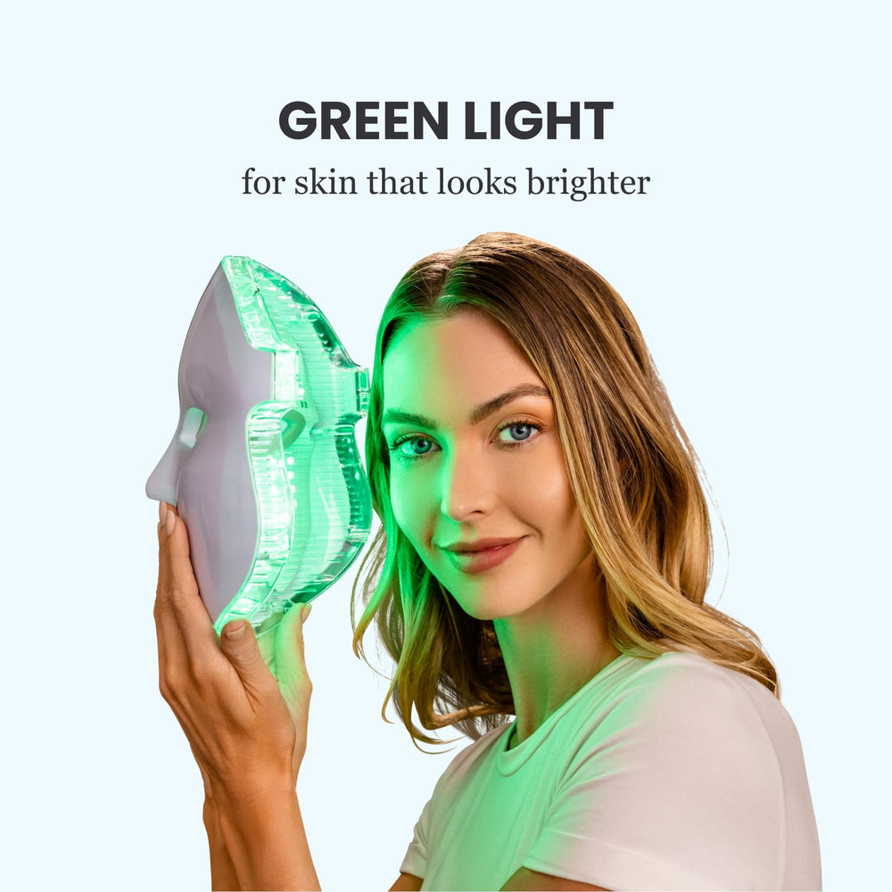 Pure Daily Care Luma Mask purple light mode adds a spa-like feel at home.
