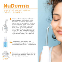 NuDerma neon comb wand stimulates scalp for healthier hair.