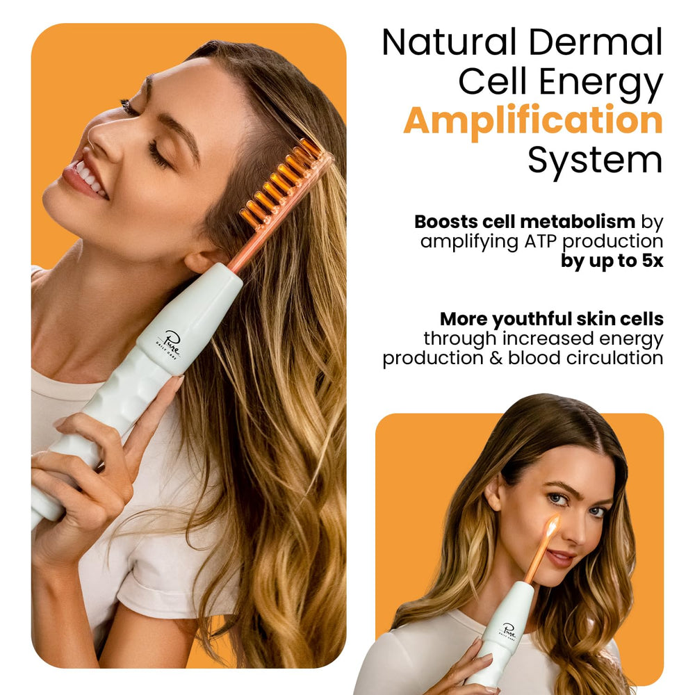 NuDerma neon tongue wand targets fine lines around mouth.
