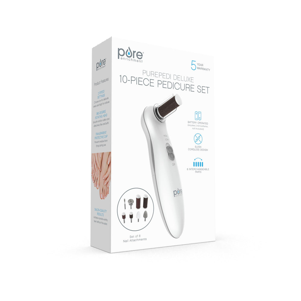 PurePedi Deluxe portable kit suits travel and on-the-go nails