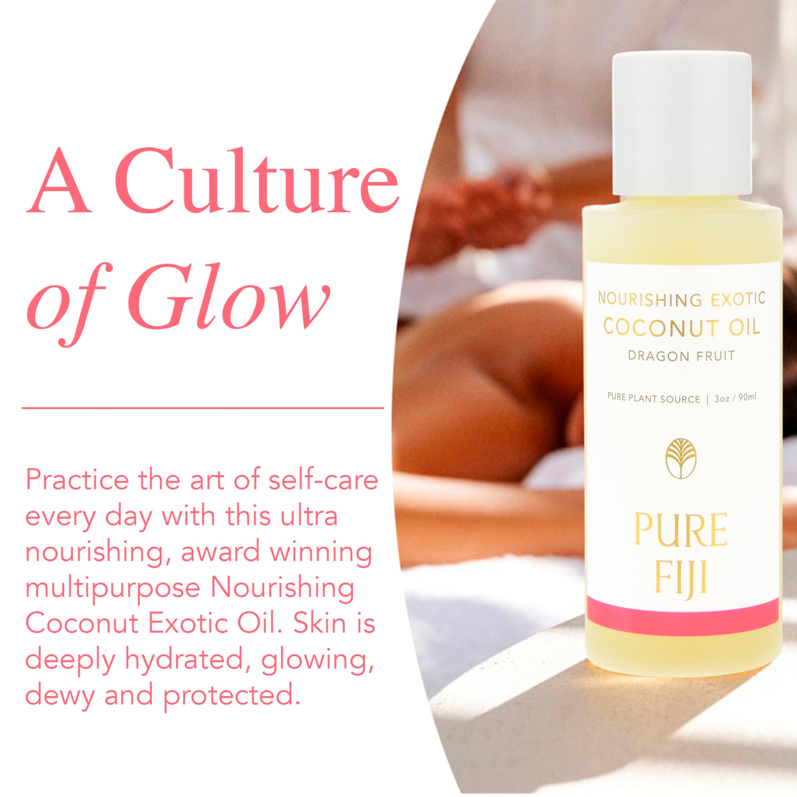 PURE FIJI After-shower oil leaves skin soft with a glow