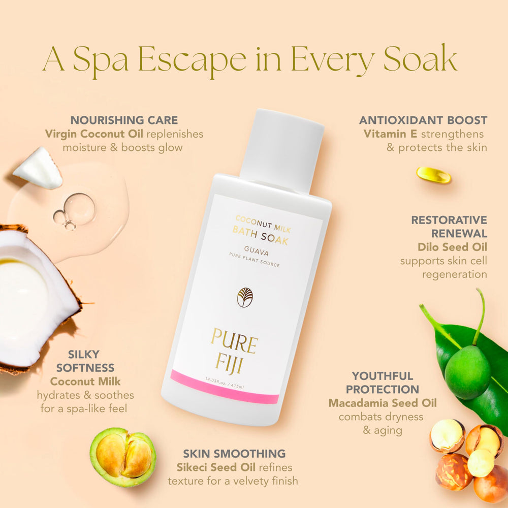 Pure Fiji dilo oil in the blend helps protect moisture as you unwind.