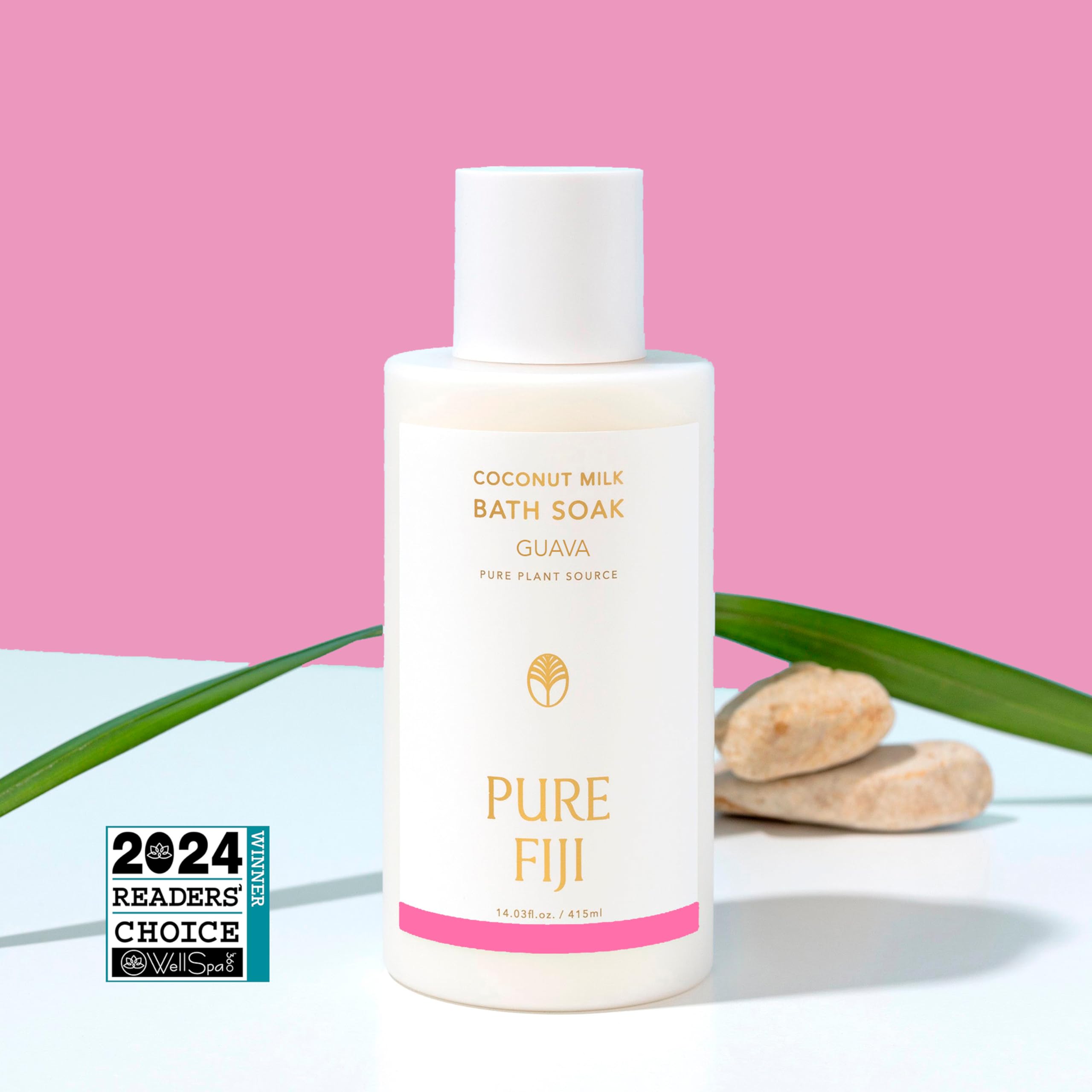 Pure Fiji macadamia oil presence nourishes skin while you soak.
