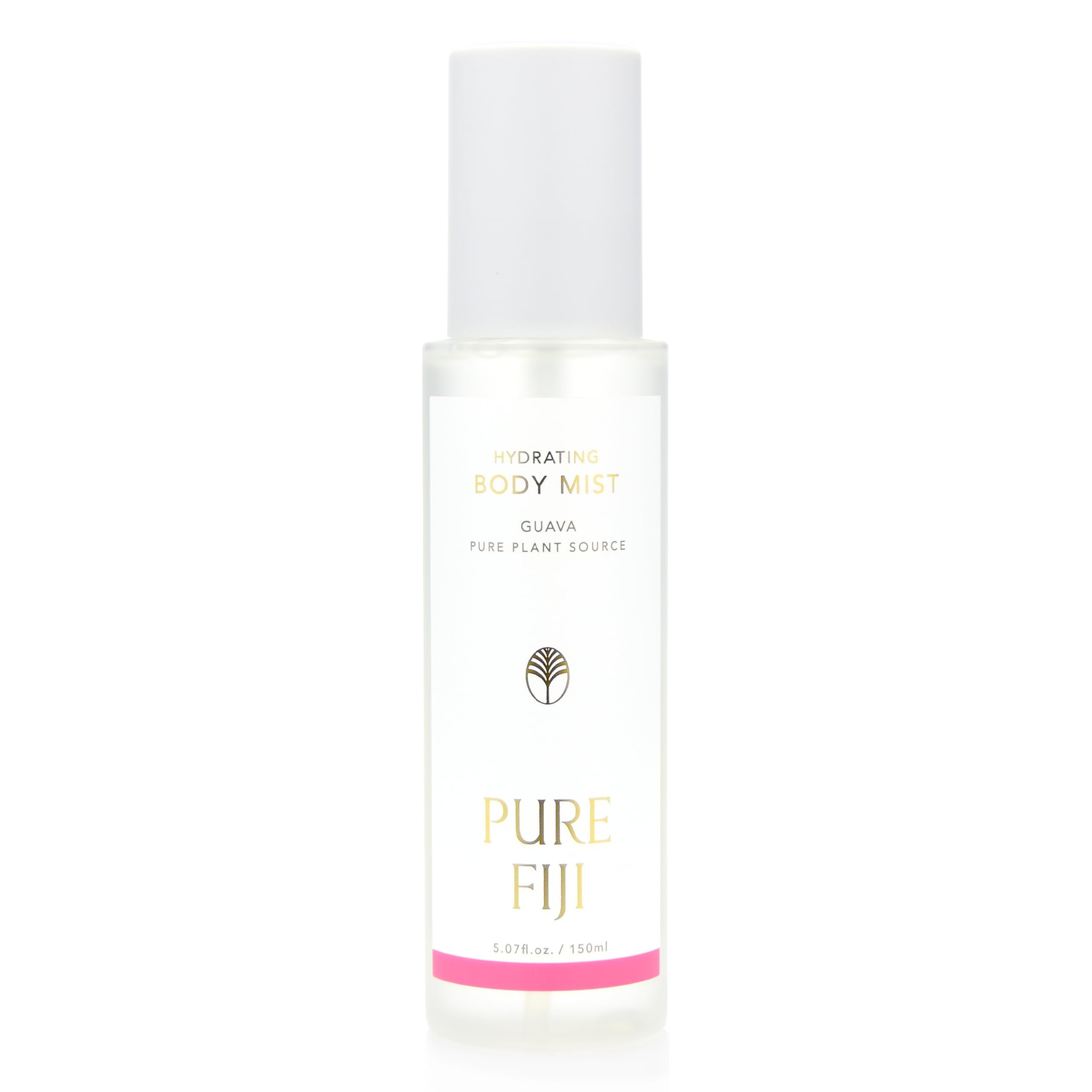 PURE FIJI Hydrating Body Mist Guava bottle delivers instant moisture and dewy skin.