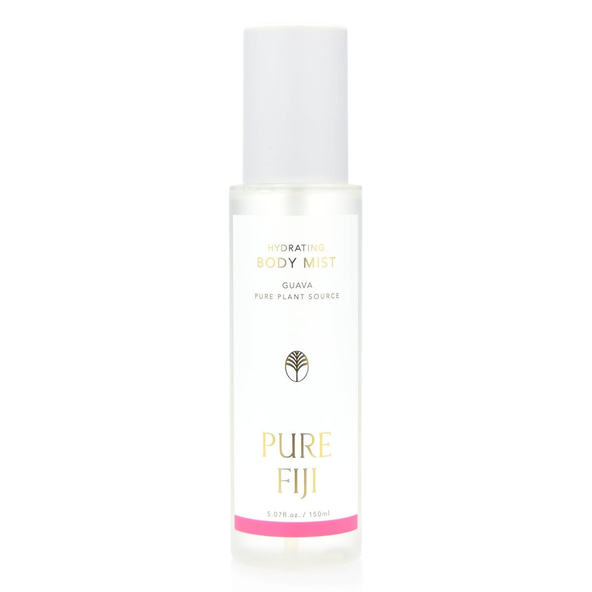 PURE FIJI Hydrating Body Mist Guava bottle delivers instant moisture and dewy skin.