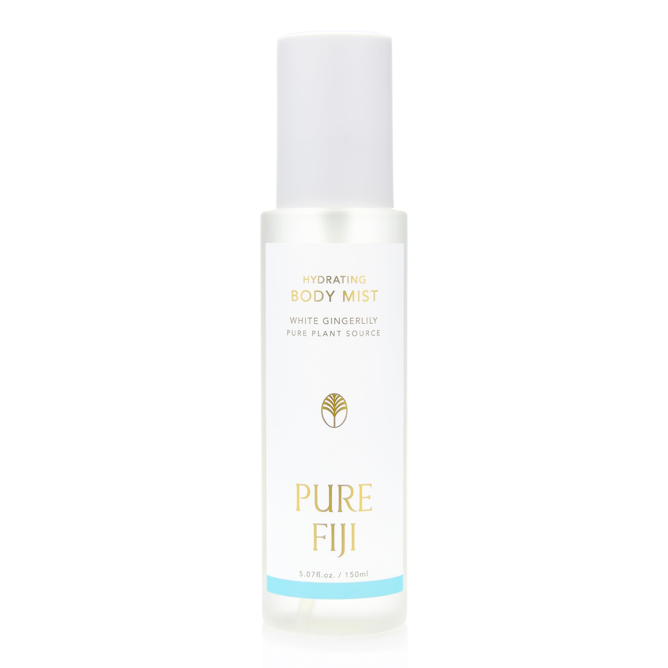 PURE FIJI Hydrating Body Mist bottle shows instant moisture for dewy skin.