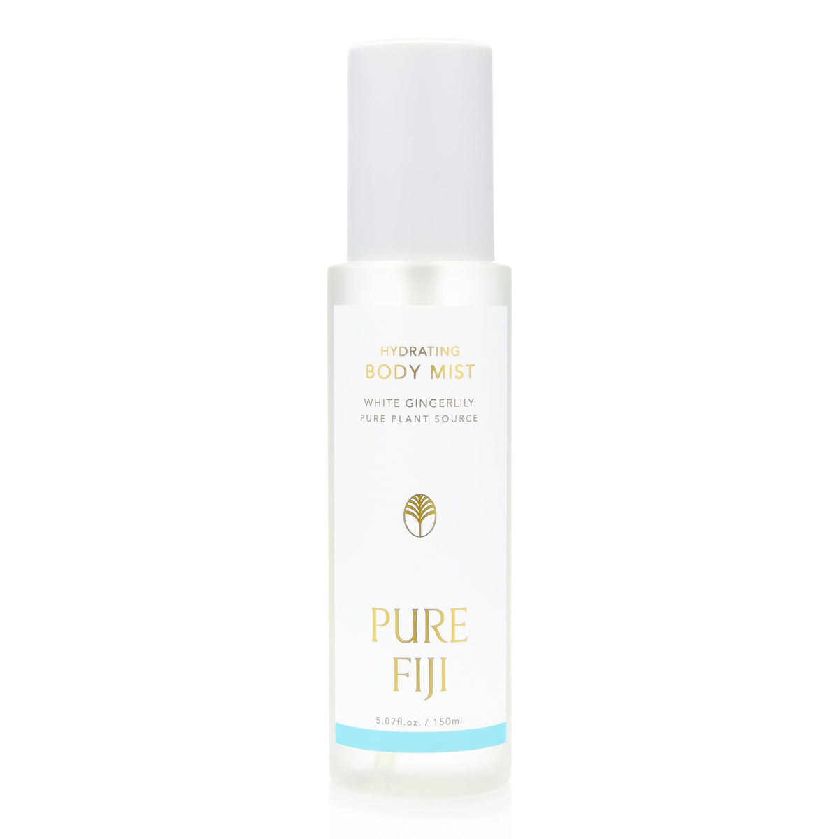 PURE FIJI Hydrating Body Mist bottle shows instant moisture for dewy skin.