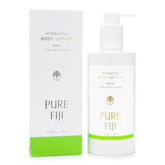 Pure Fiji Noni hydrating body lotion bottle for daily moisture.