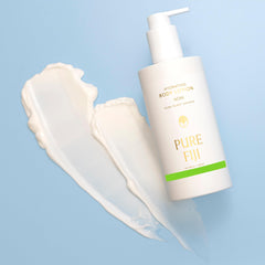 Pure Fiji Noni lotion with coconut oil nourishes dry skin.