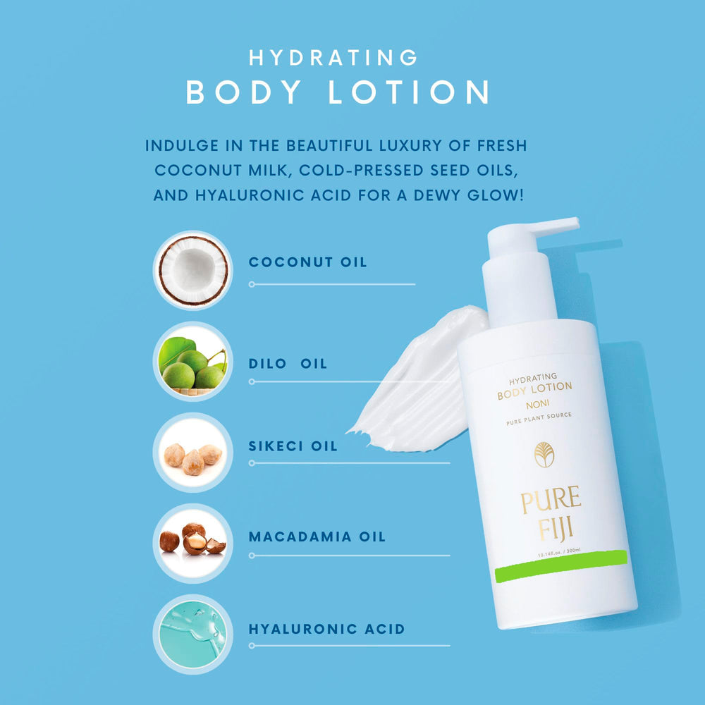 Spa-like at-home pampering with Pure Fiji Noni body lotion.