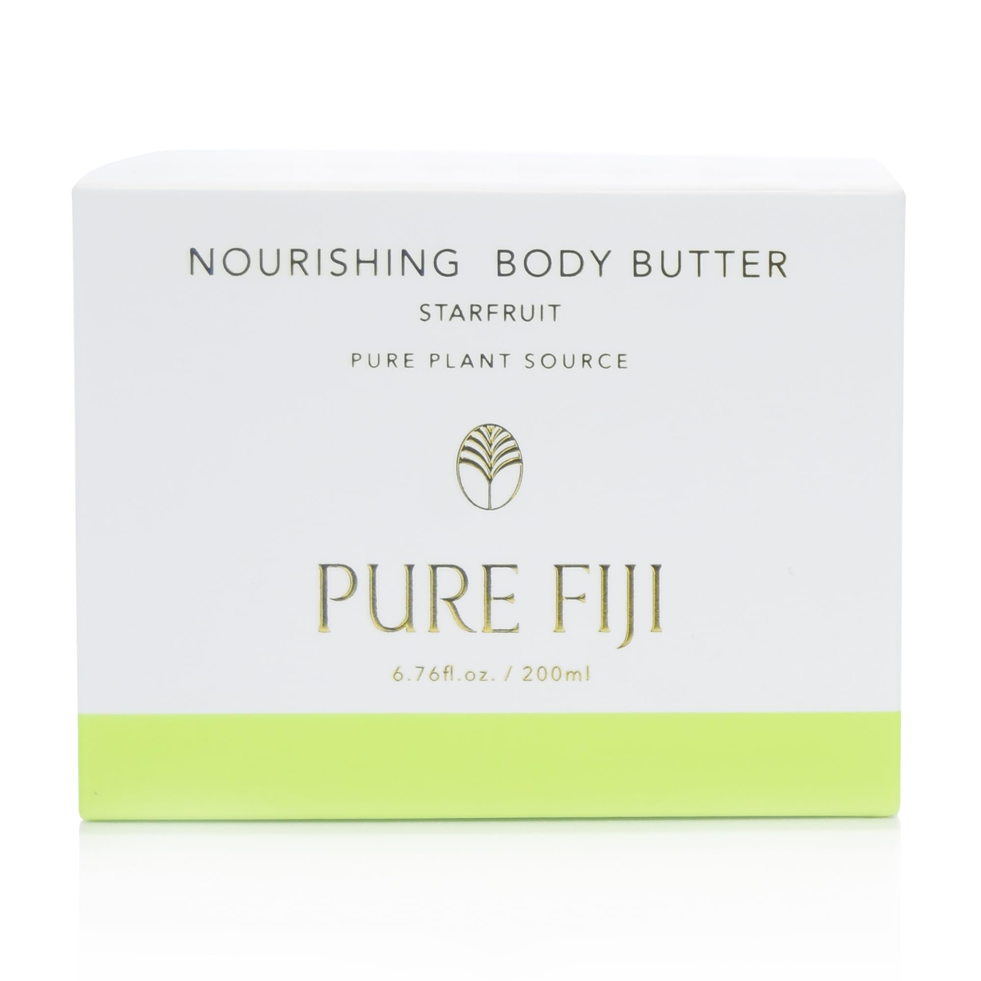 Pure Fiji Nourishing Body Butter starfruit application reveals fast absorption.