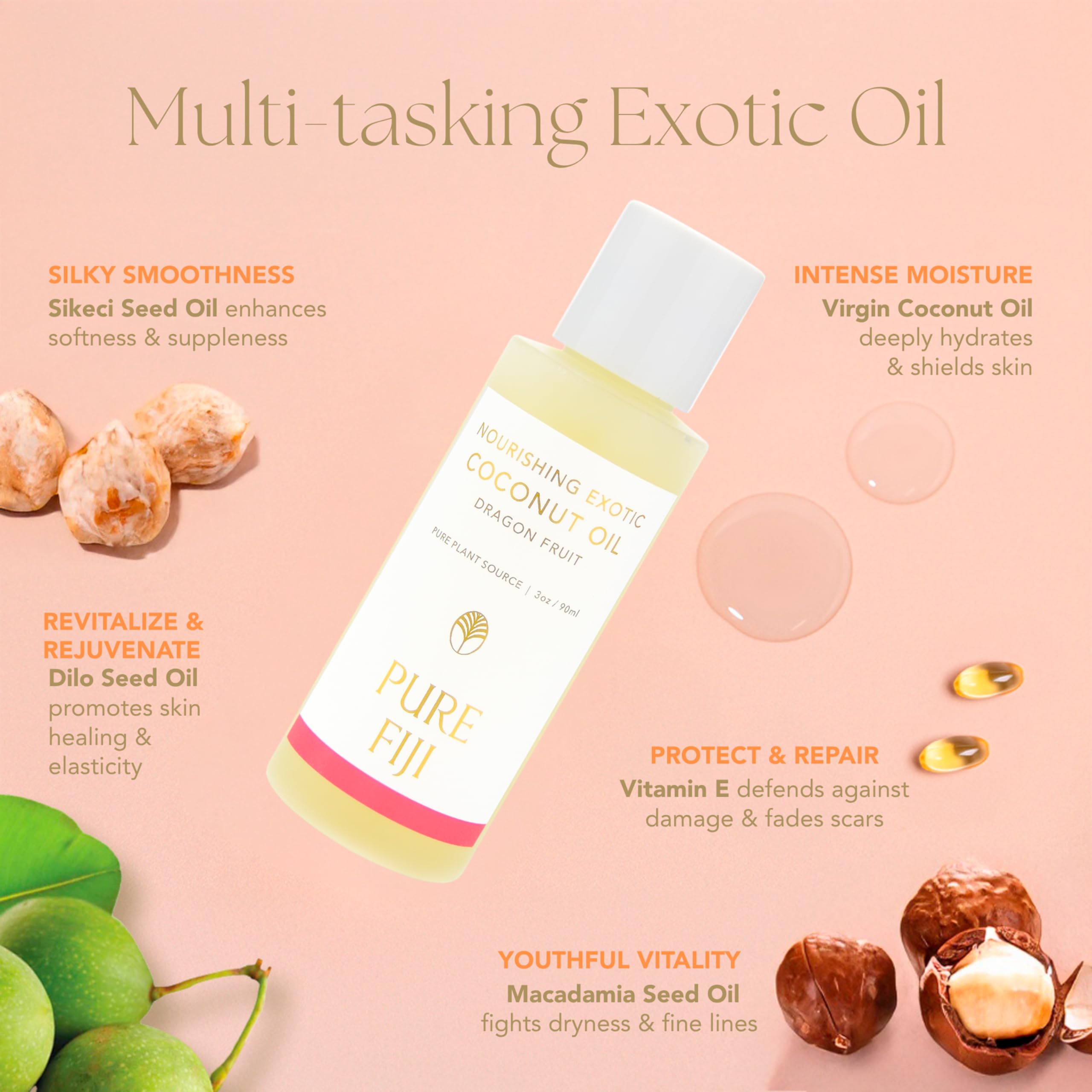 PURE FIJI Hydration boost provides quick absorption for dry skin