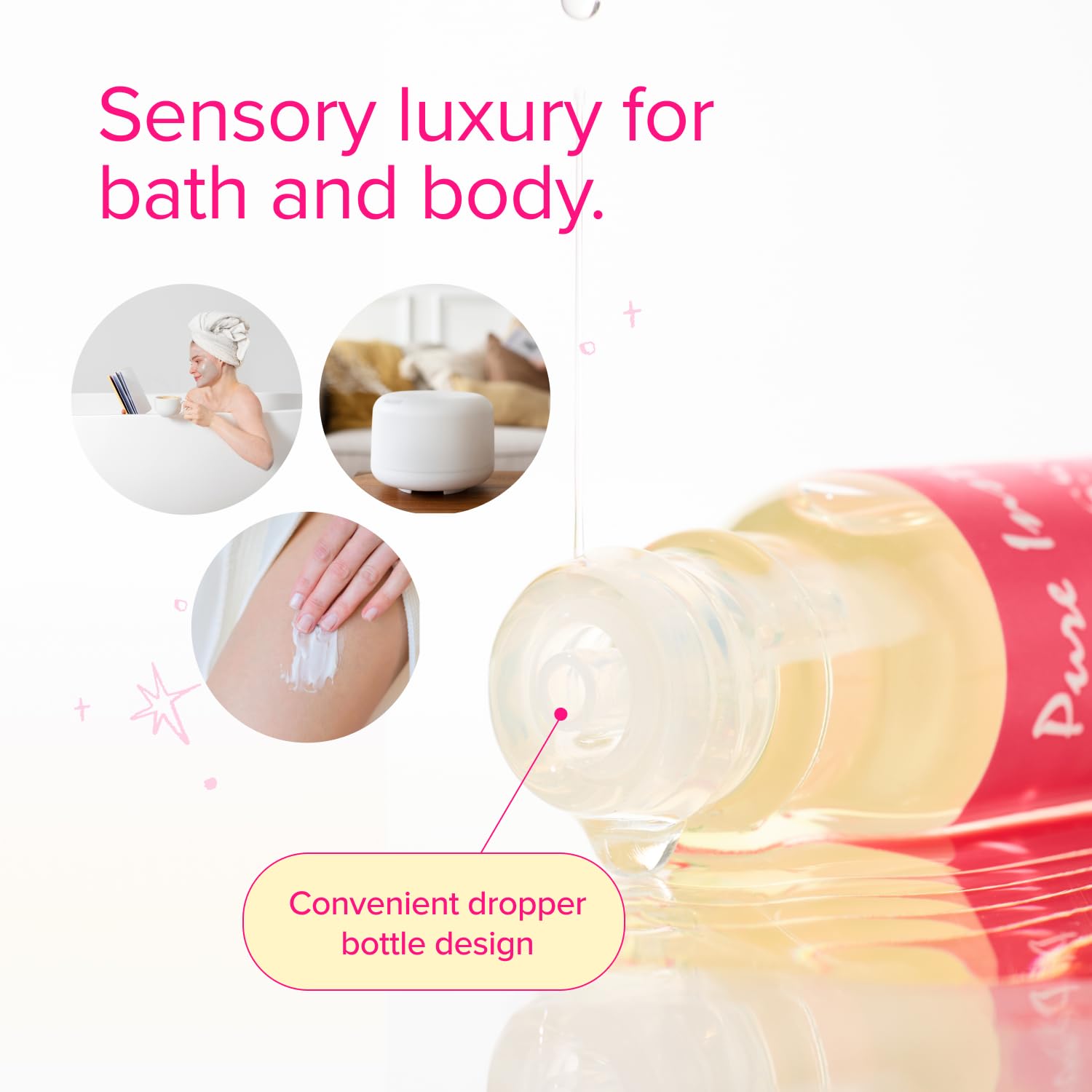Pure Instinct BLOSSOM bottle front label, easy identification of authentic pheromone scent.