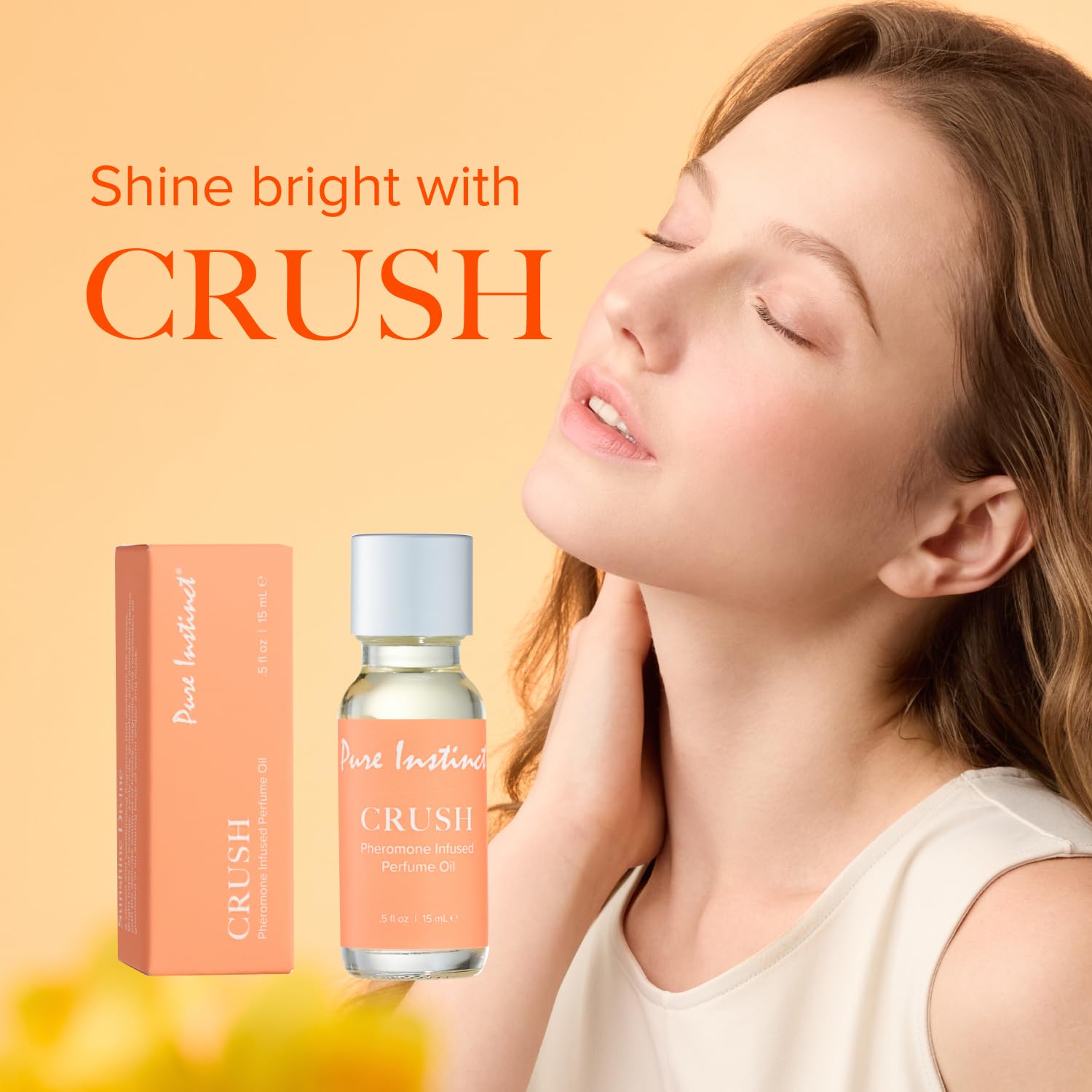 Pure Instinct CRUSH spray bottle offering quick diffusion and a refreshed scent.