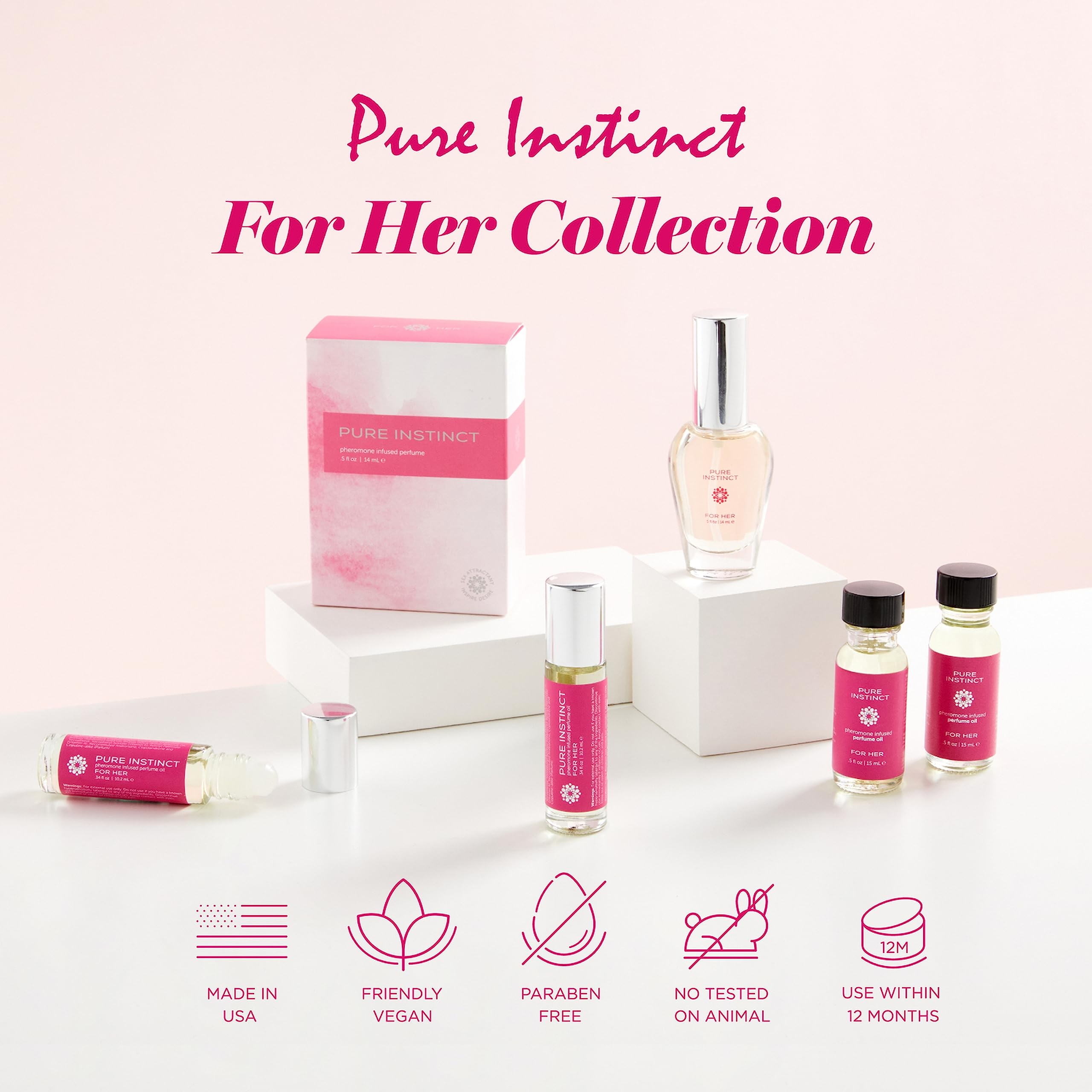 Pure Instinct Roll-On massage-friendly formula delivers silky skin contact