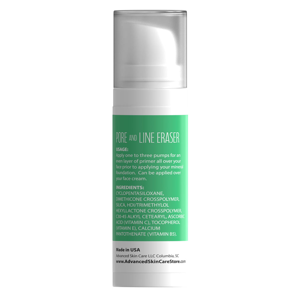 Pure Minerals primer sample highlighting sun protection.