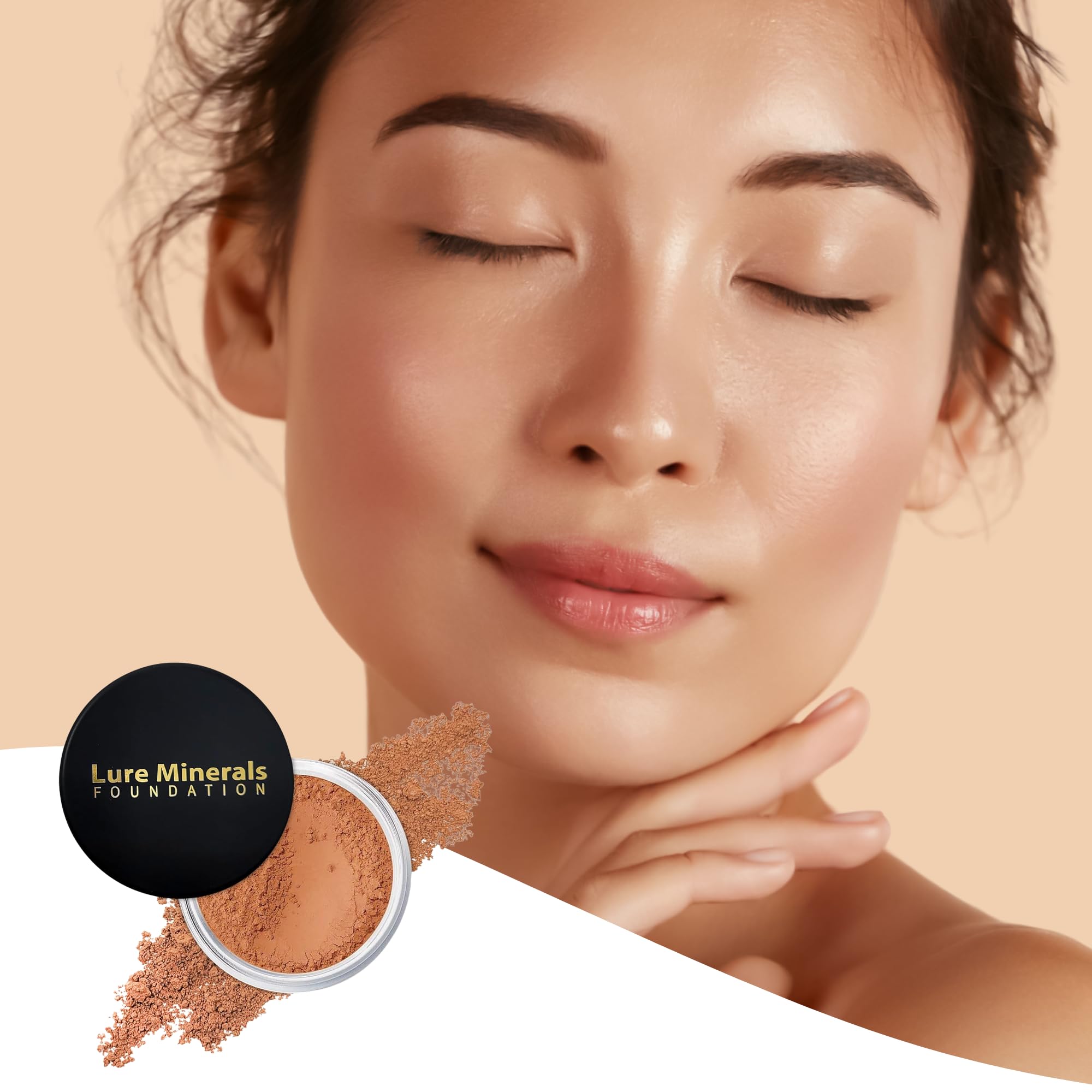 Pure Minerals Lure Minerals Bronze Warmth travel-friendly packaging with brand identity